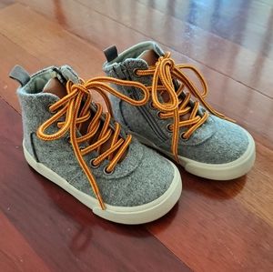 Gap Kids Gray Wooly High Top Shoe | Size 6